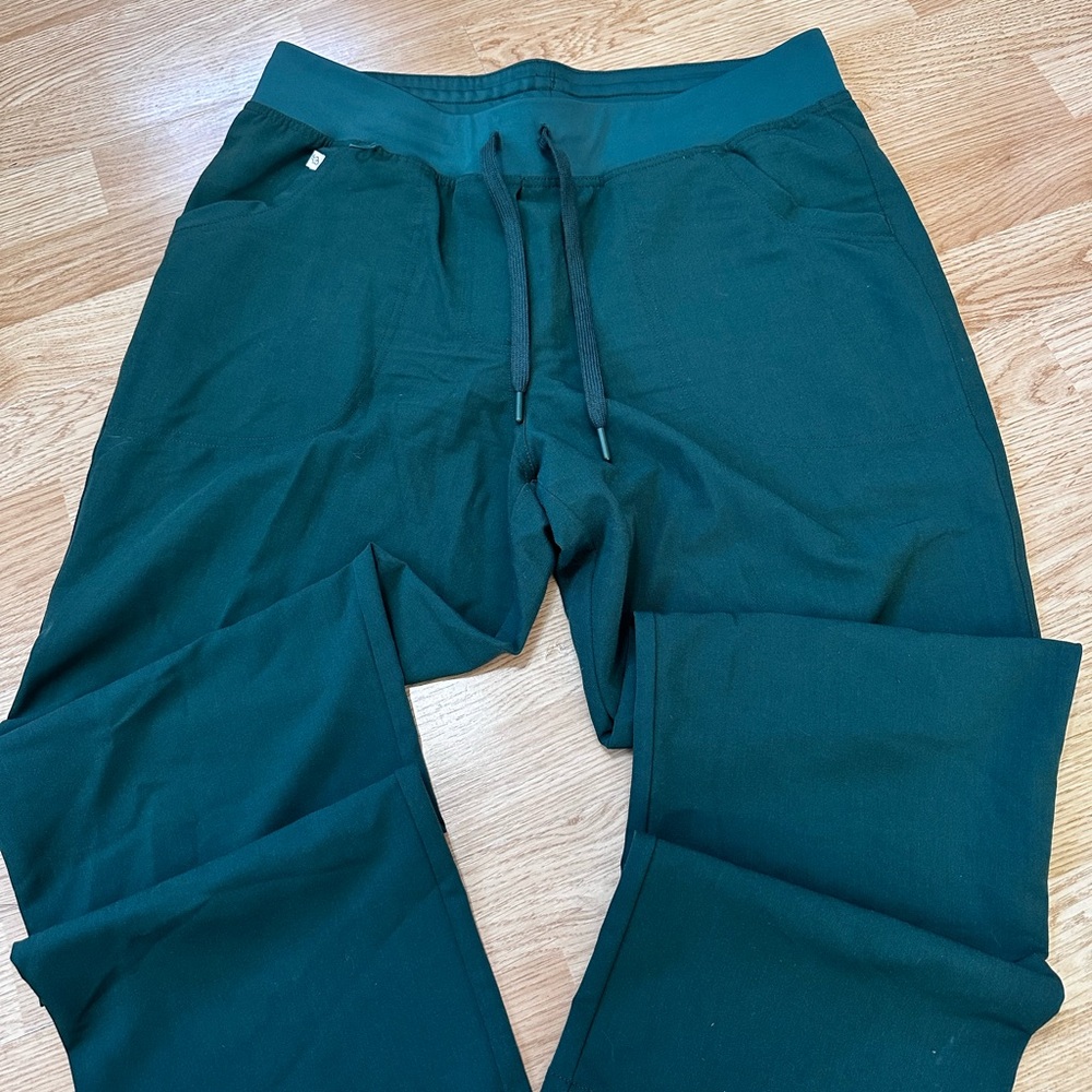 PEELZ Emerald Green Scrub Pants